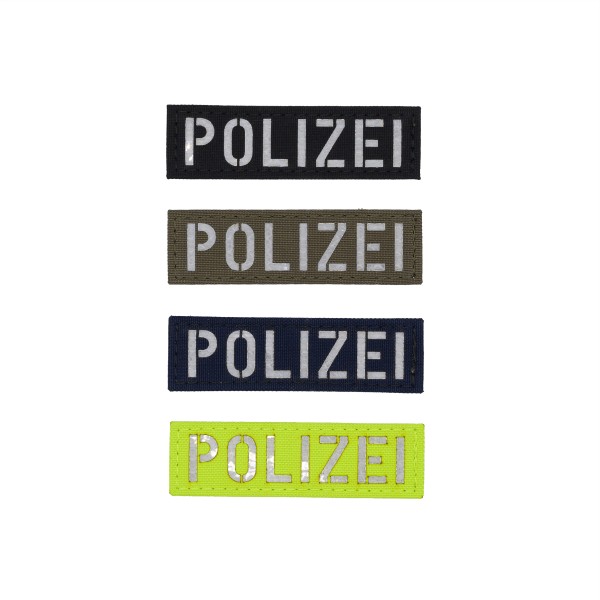 Avustaja Polizei Patch 9x2,5cm reflektierend