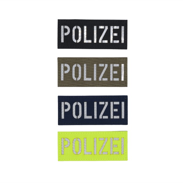 Avustaja Polizei Patch 12x5cm reflektierend