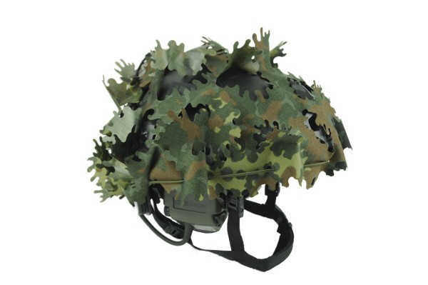 DEFTEX Helmet Camouflage Net 5-Farben Flecktarn